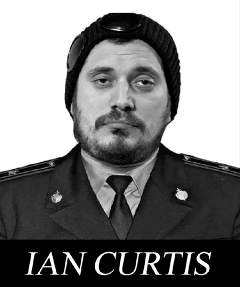 Ian Curtis in Uniform