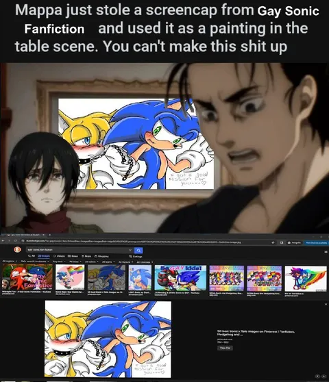 Eren Finds Gay Sonic Fanfiction