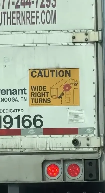 Wide Right Turn Warning Comes True