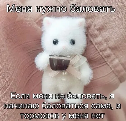 Меня нужно баловать
