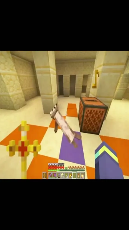 Танцующая лама в Minecraft