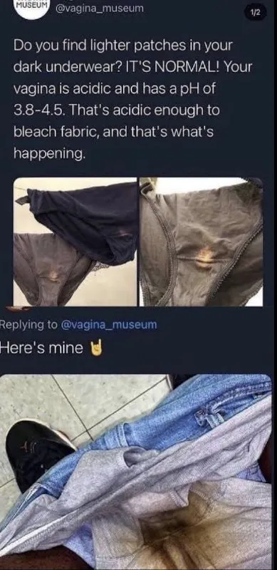 Vagina Bleaching Your Underwear