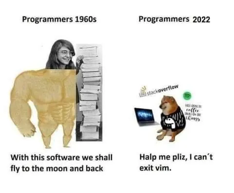 Programmers 1960s vs 2022