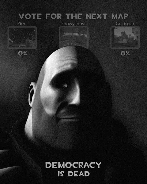 Democracy Is Dead Map Vote