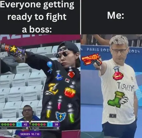 Everyone Getting Ready to Fight a Boss