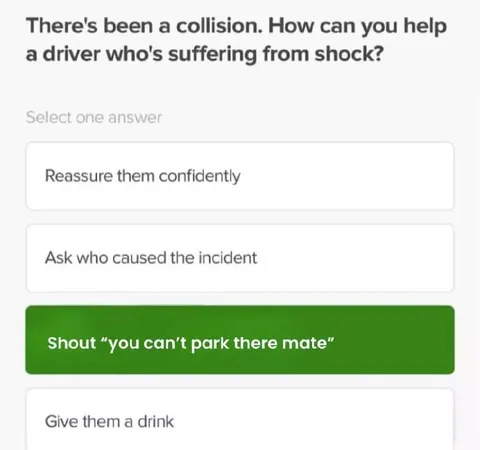 You Can't Park There Mate Quiz