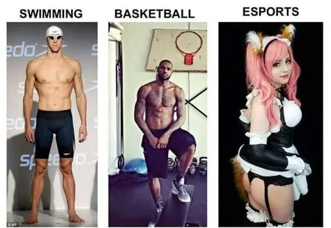 Swimming Basketball Esports