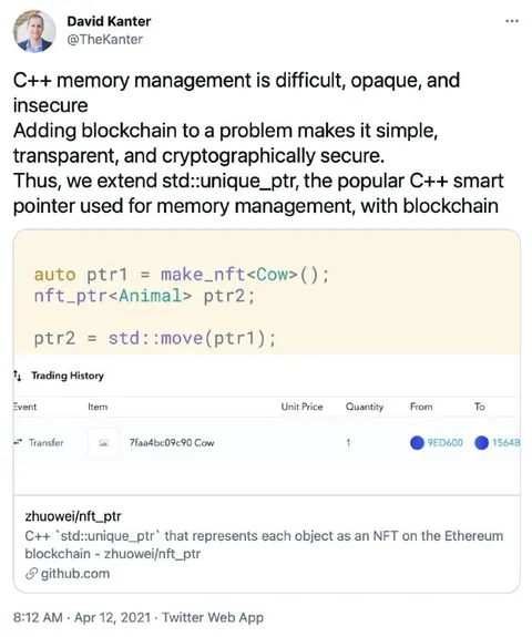 Blockchain Makes C++ Simple