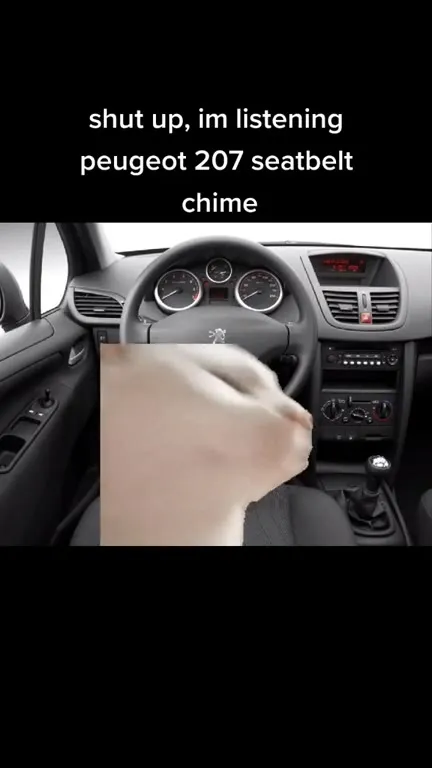 Shut Up, I'm Listening to the Seatbelt Chime