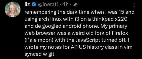 Dark Arch Linux Teen Years