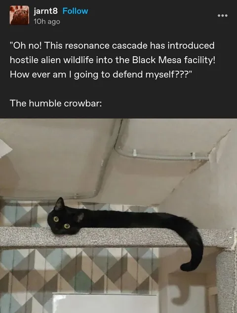 The Humble Crowbar Against Alien Wildlife
