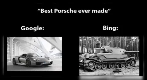 Best Porsche Ever Made: Google vs Bing