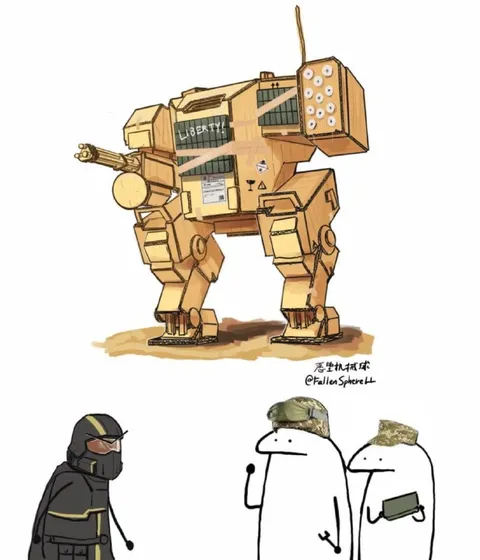 Liberty Prime Versus Tiny Soldiers
