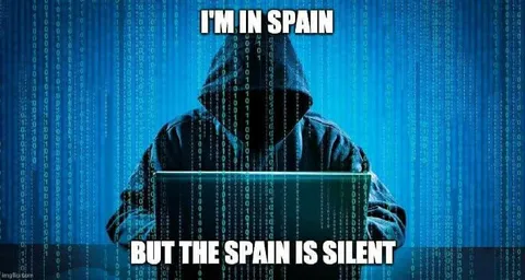 I'm in Spain but the Spain is Silent