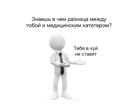 Разница между тобой и катетером