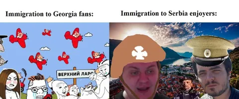 Georgia Fans, Serbia Enjoyers