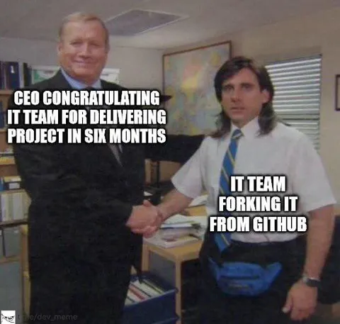 CEO congratulates IT team