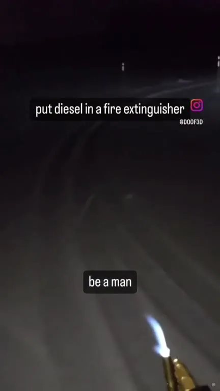 Diesel in a Fire Extinguisher