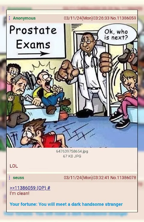 Prostate Exam Waiting Room