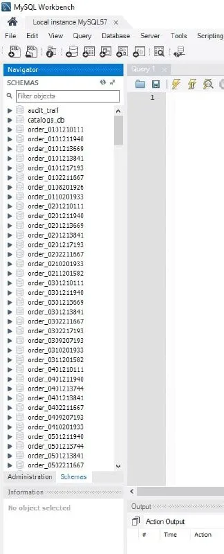 Пустой экран MySQL Workbench