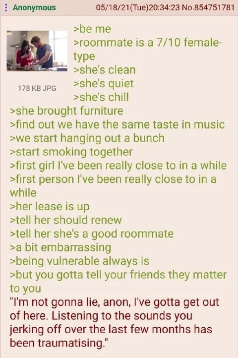 Roommate Gets Too Close