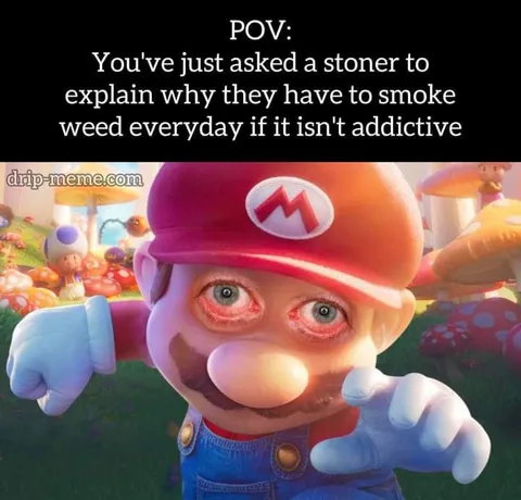 Sleep-Deprived Stoner Mario