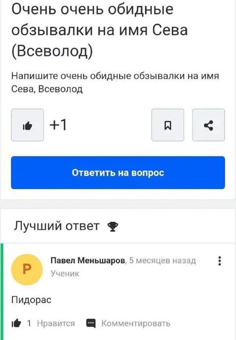 Обзывалка для Севы