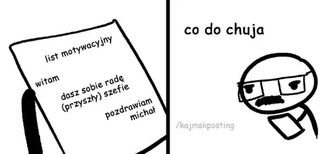 List motywacyjny od Michała