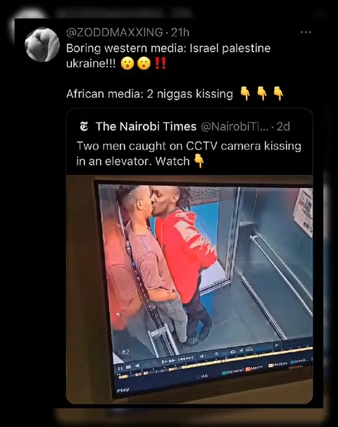 African Media Caught Kissing