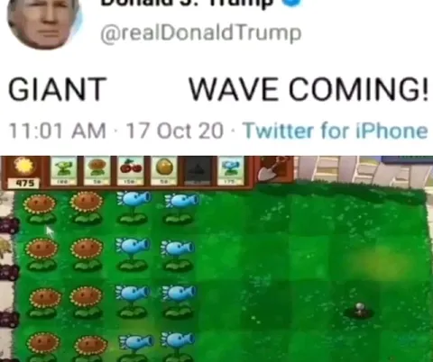 Giant Wave Coming Plants vs Zombies