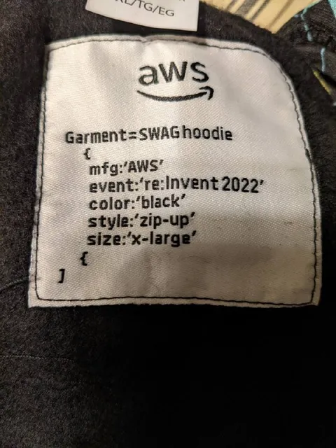 AWS SWAG Hoodie Label