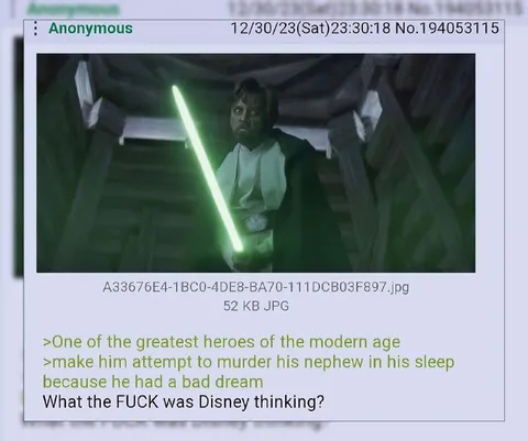 Luke Tries to Kill His Nephew