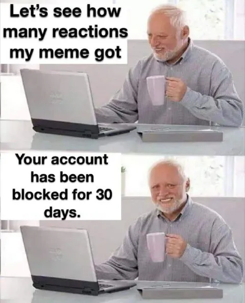 Meme Gets Account Blocked