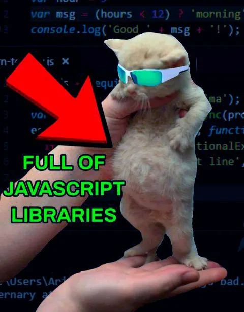 Cat Full of JavaScript Libraries