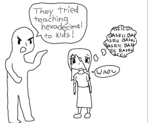 Teaching Hexadecimal to Kids