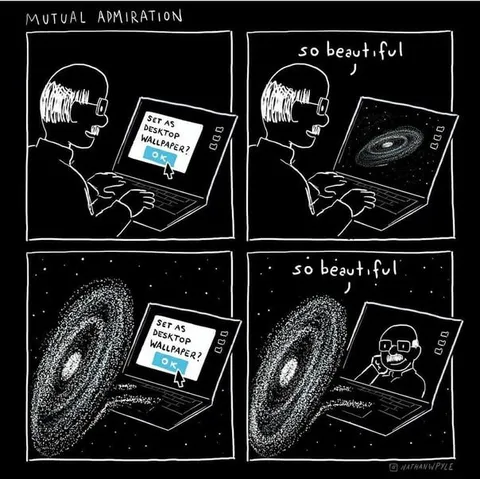Mutual Admiration Wallpaper