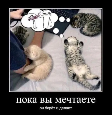 Пока вы мечтаете, он делает