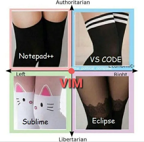 Programming Editors Political Compass