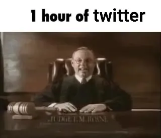 One Hour of Twitter Court