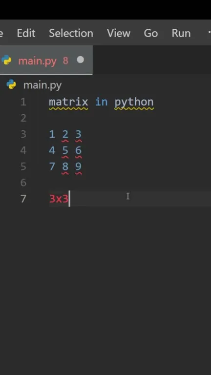 Daily Python Matrix Lesson