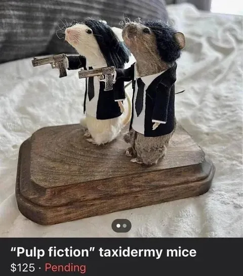 Pulp Fiction Taxidermy Mice