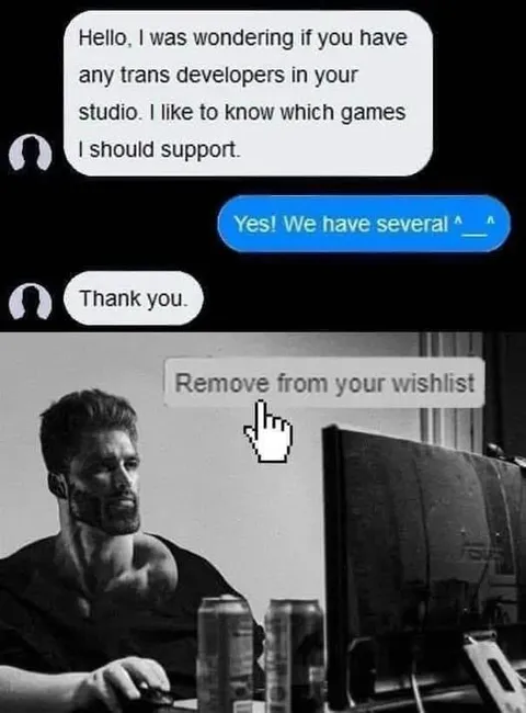 Trans Developers Remove Wishlist Games