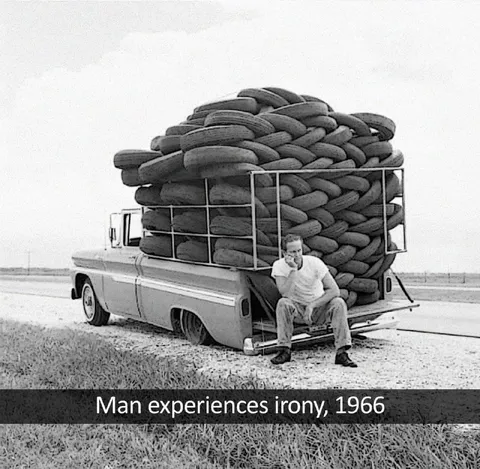 Man Experiences Irony