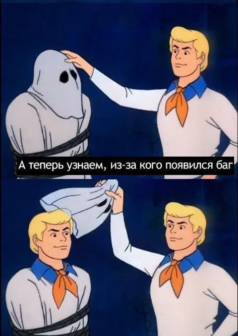 Из-за кого появился баг