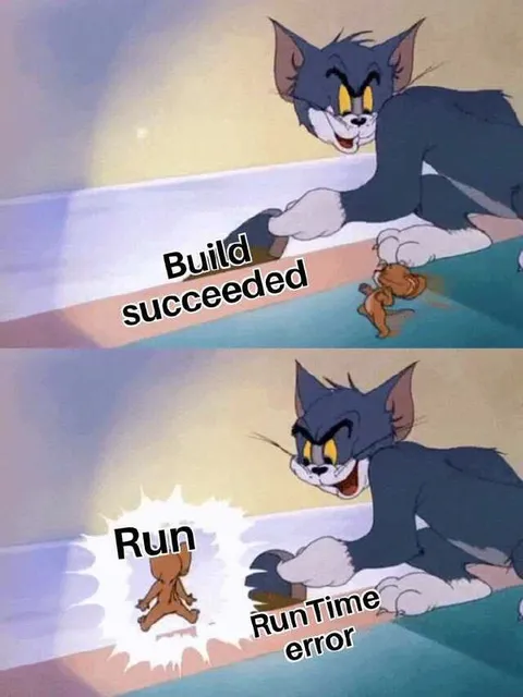 Build Succeeded, Runtime Error