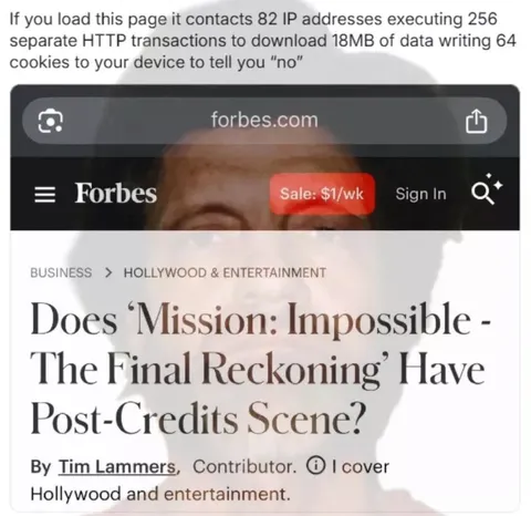 Forbes Says No to Cookies