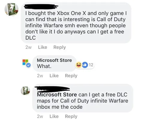 Microsoft Store Says What