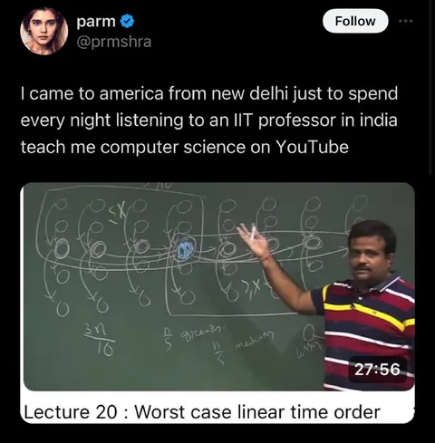 IIT Professor Computer Science Lecture