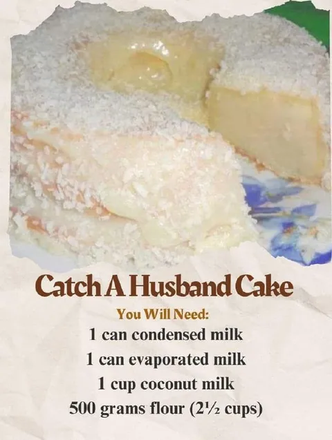 Catch A Husband Cake Recipe