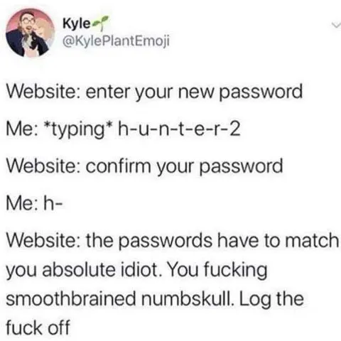 Password Confirmation Fails